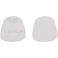 Diall White Socket safety cover, Pack of 2
