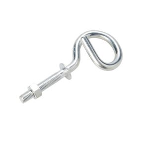 Diall White Steel Single Hook (H)68mm (W)110mm