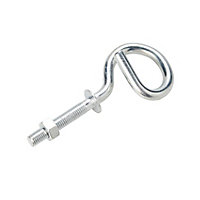 Diall White Zinc-plated Steel Single Hook (Holds)390kg