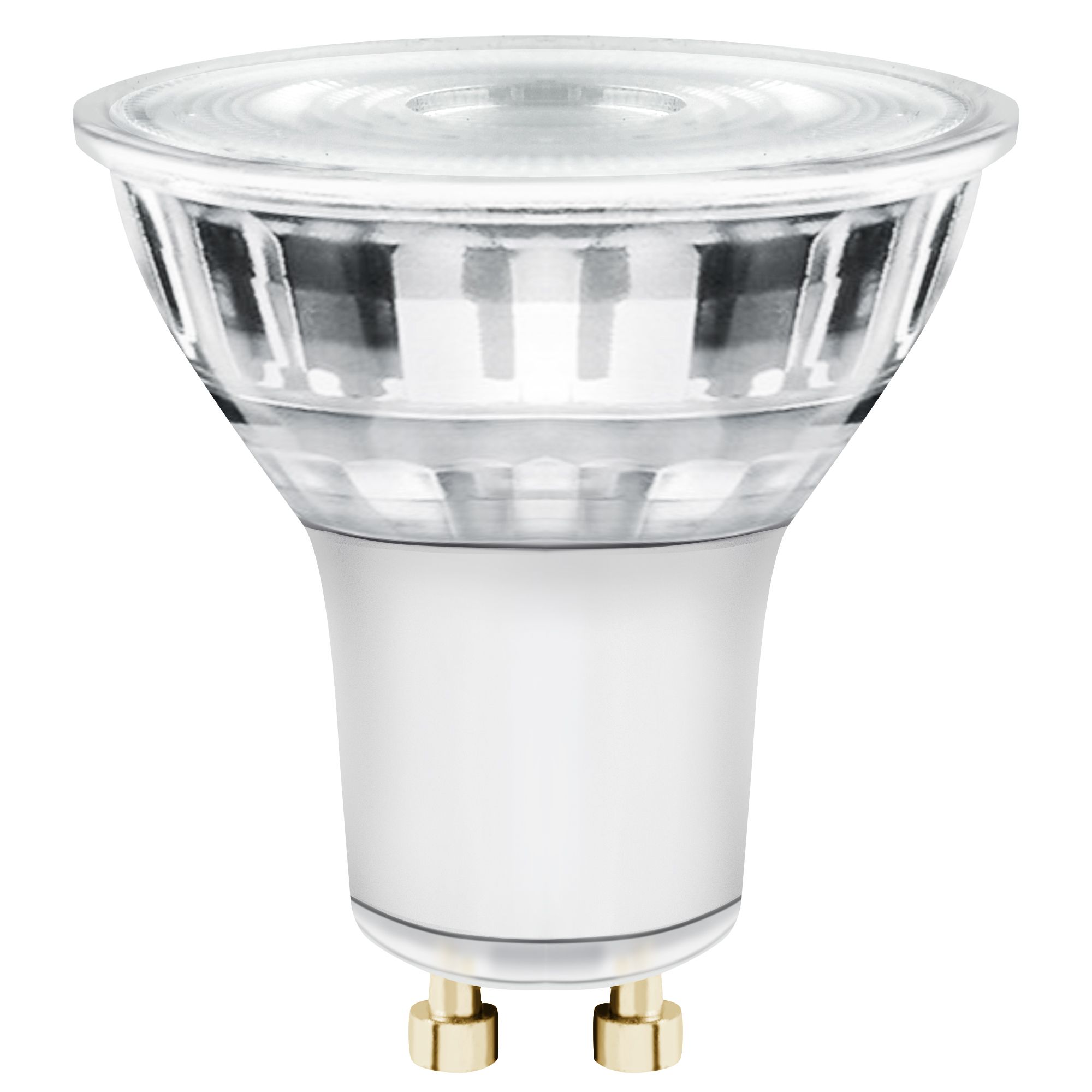 Diall Wide beam GU10 5W 345lm 100° Clear Reflector Warm white LED Light ...