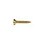 Diall Yellow-passivated Carbon steel Decking Screw (Dia)4mm (L)25mm, Pack of 500
