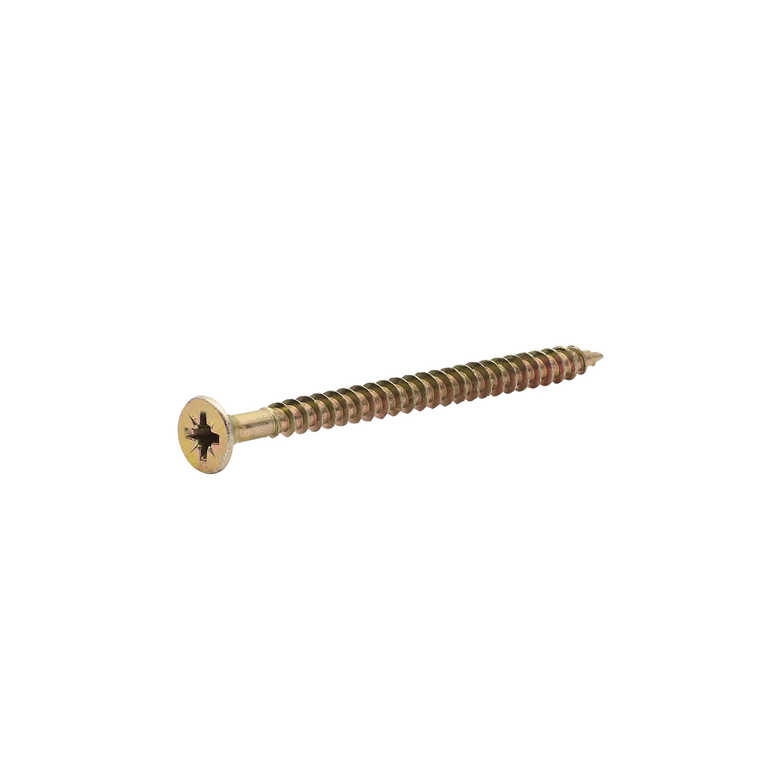 Diall Yellow-passivated Carbon steel Screw (Dia)5mm (L)70mm, Pack of 500