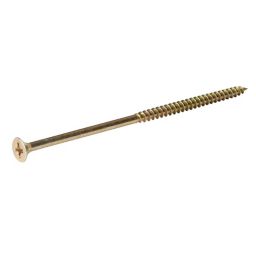Diall Yellow-passivated Carbon steel Screw (Dia)6mm (L)150mm, Pack of 50