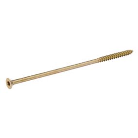 Diall Yellow-passivated Steel Screw (Dia)8mm (L)220mm, Pack of 1