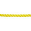 Diall Yellow Polypropylene (PP) Twisted rope, (L)50m (Dia)8mm