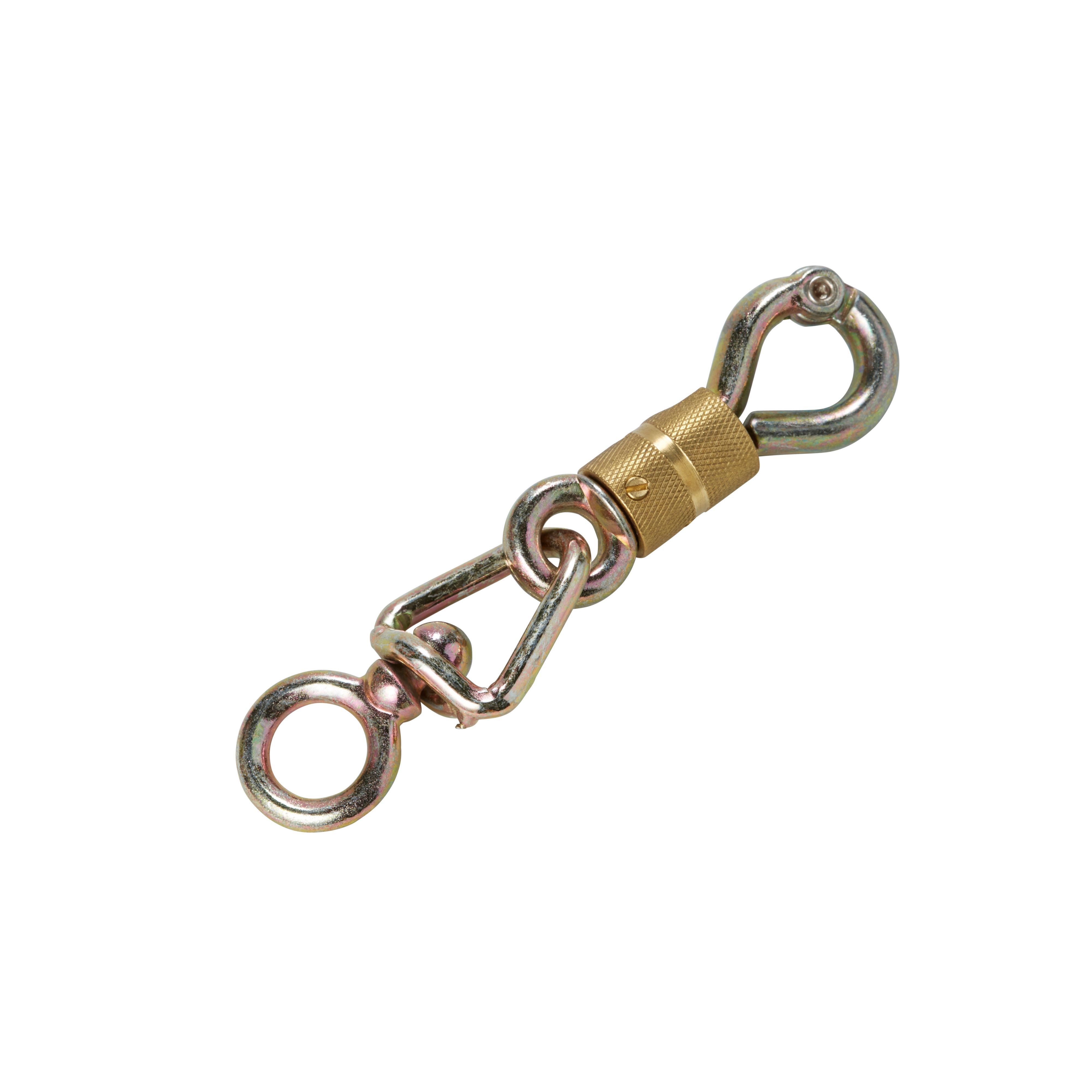 Diall Nickel-plated Zinc alloy Swivel snap hook (L)90mm