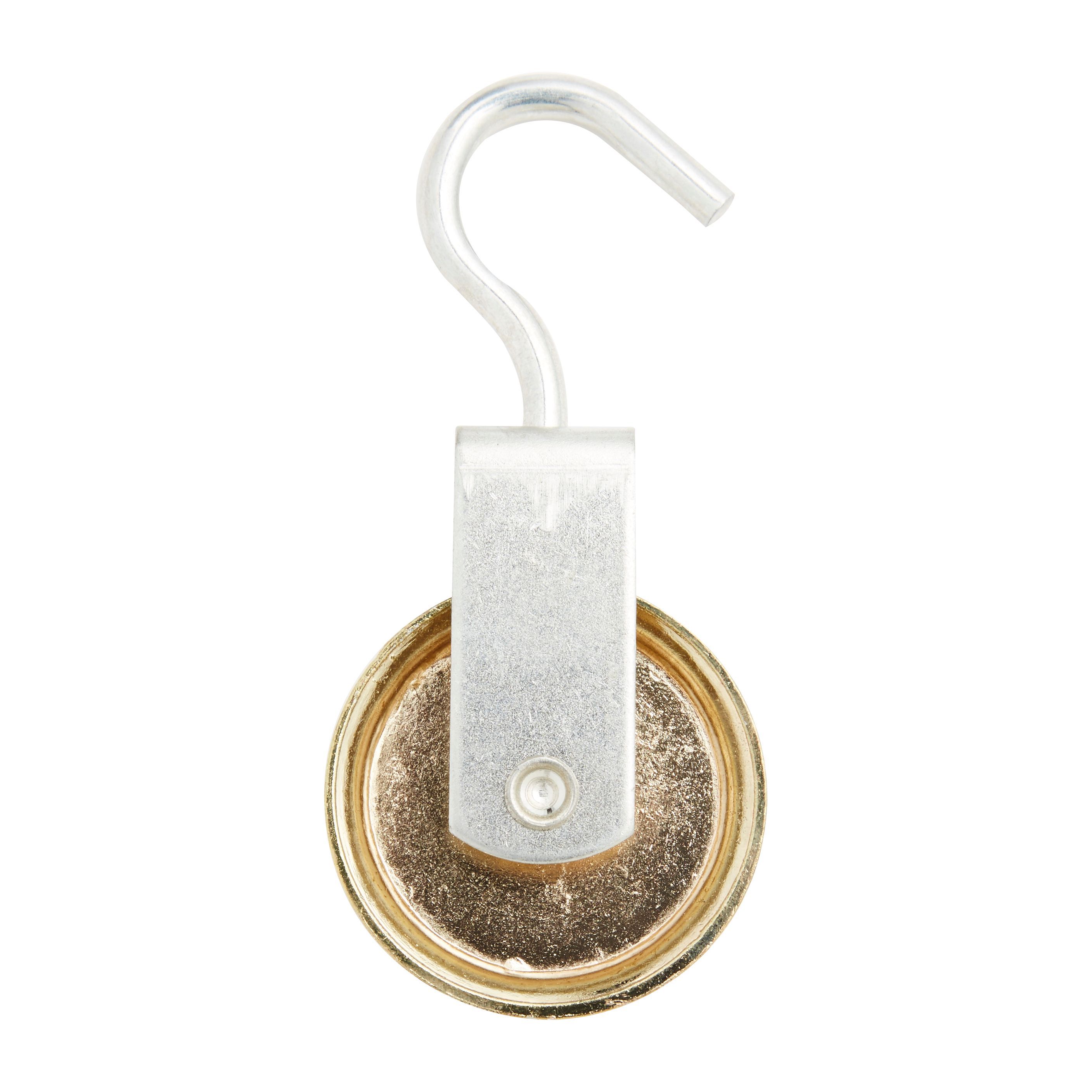 Diall Zinc-plated 1 wheel Pulley, (Dia)50mm (Max)15kg