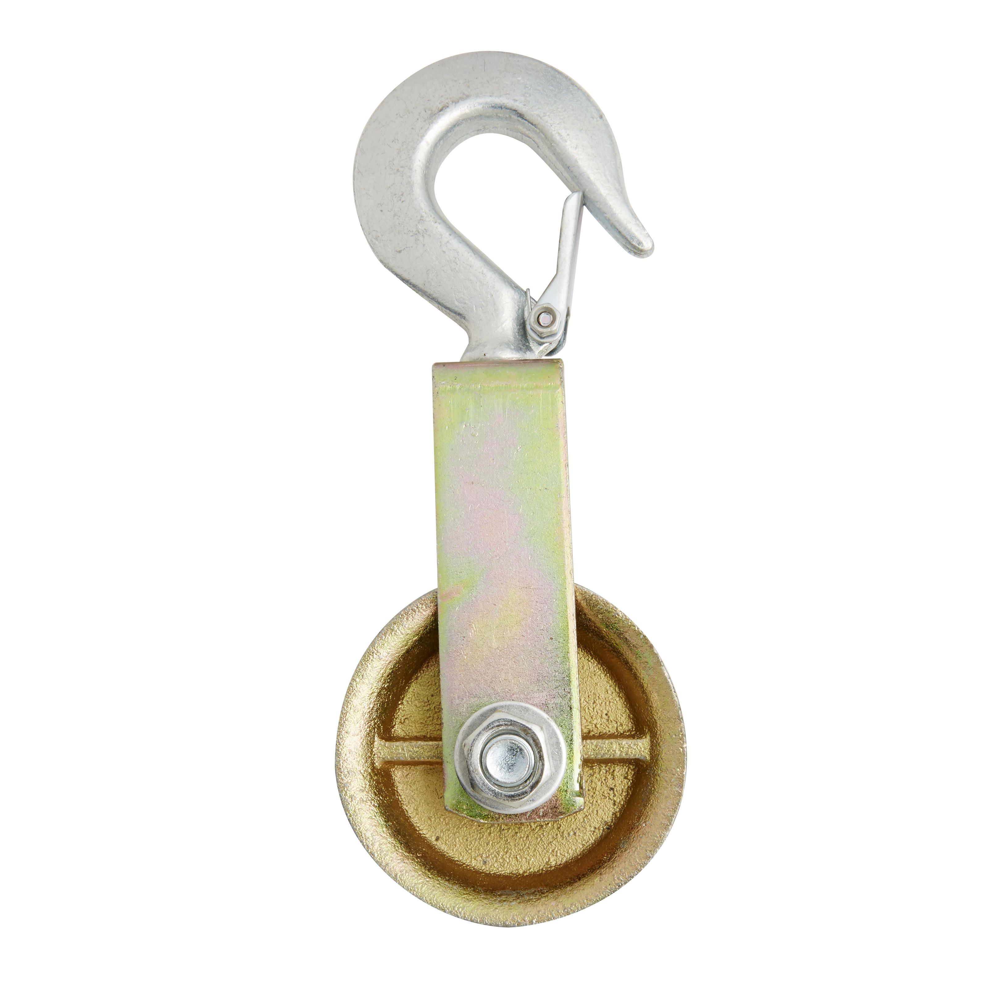 Diall Zinc-plated 1 wheel Pulley, (Dia)80mm (Max)250kg
