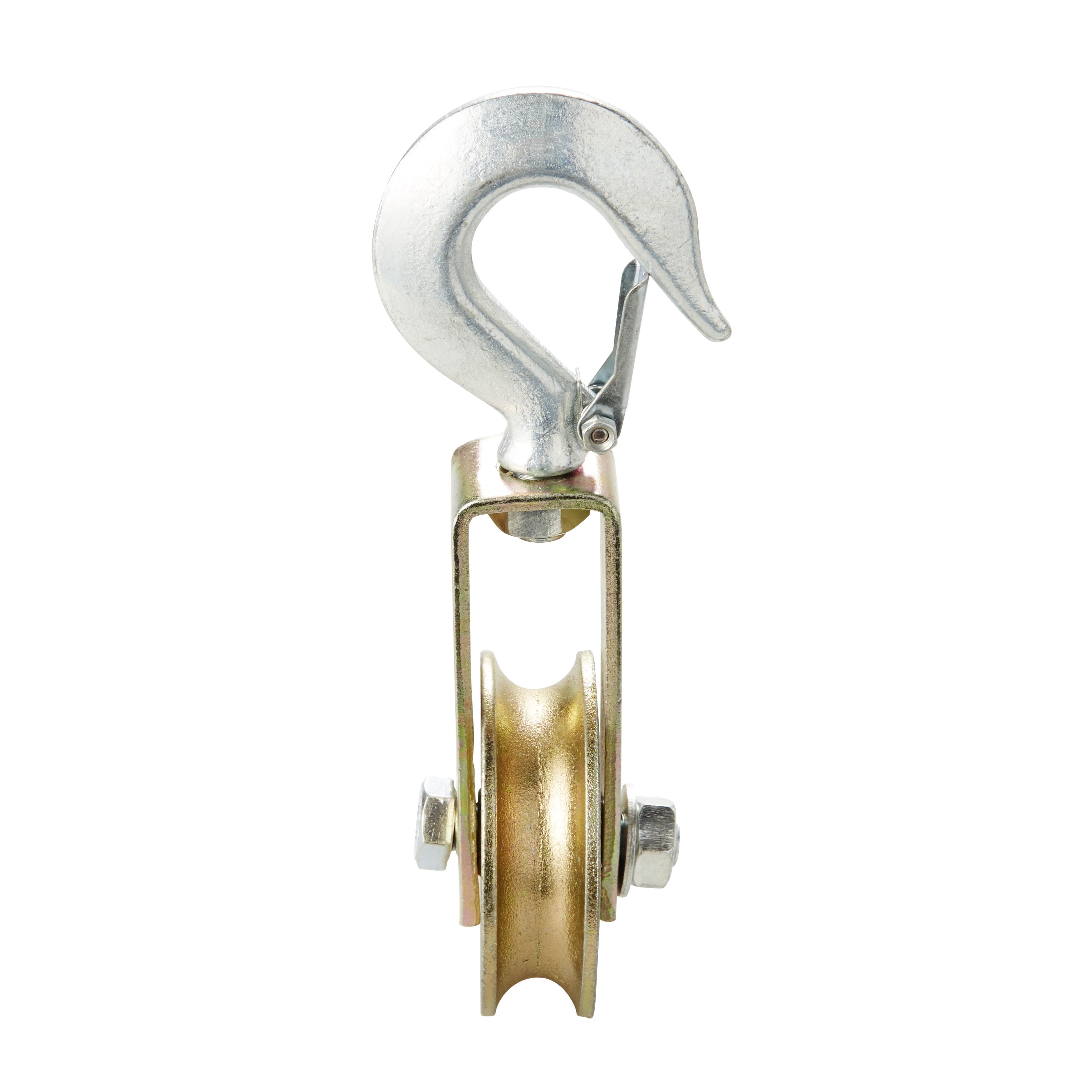 Diall Zinc-plated 1 wheel Pulley, (Dia)80mm (Max)250kg