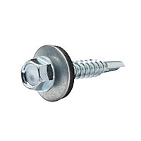 Diall Zinc-plated Carbon steel Roofing screw (L)32mm, Pack of 50