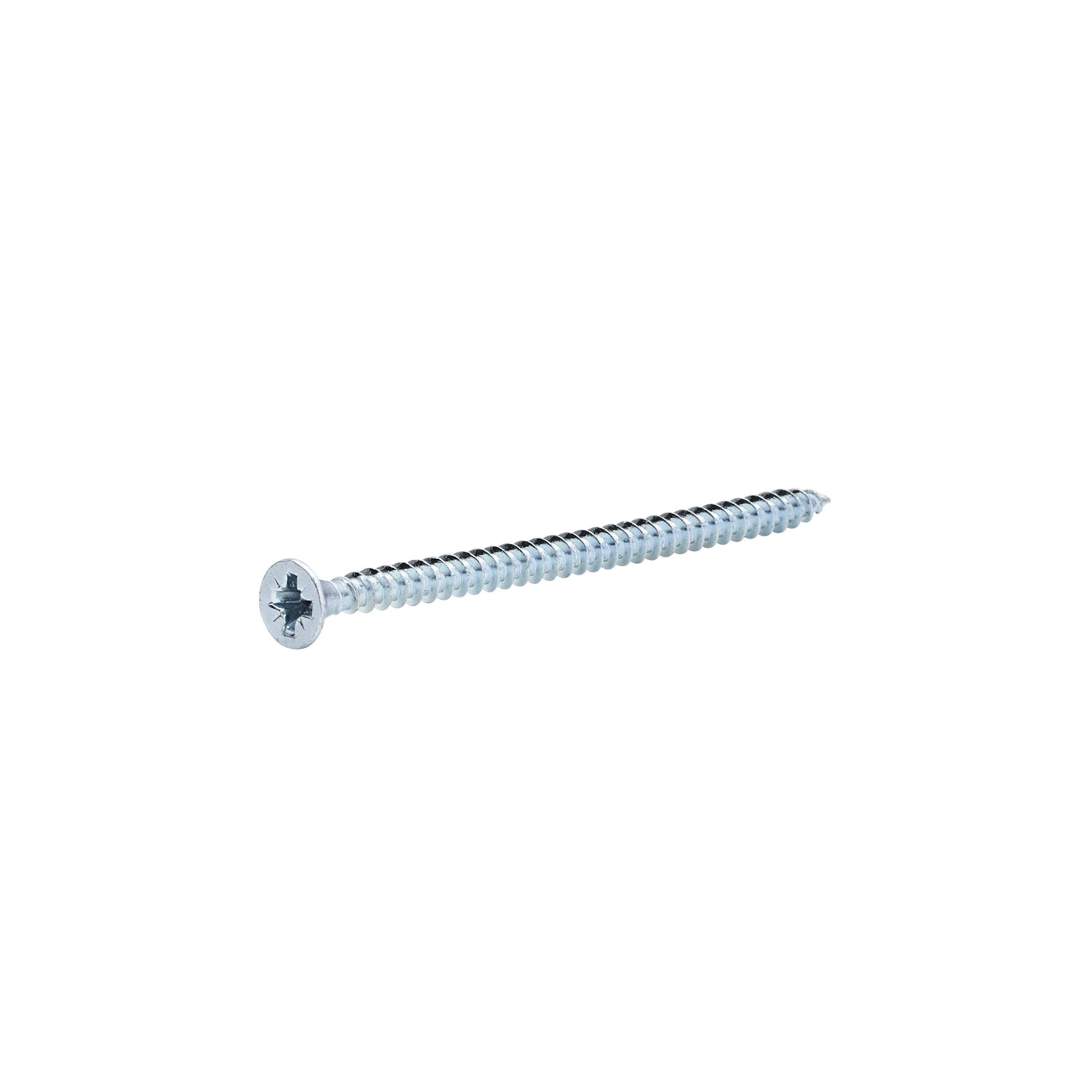 Diall Zinc-plated Carbon steel Screw (Dia)3.5mm (L)60mm, Pack of 20