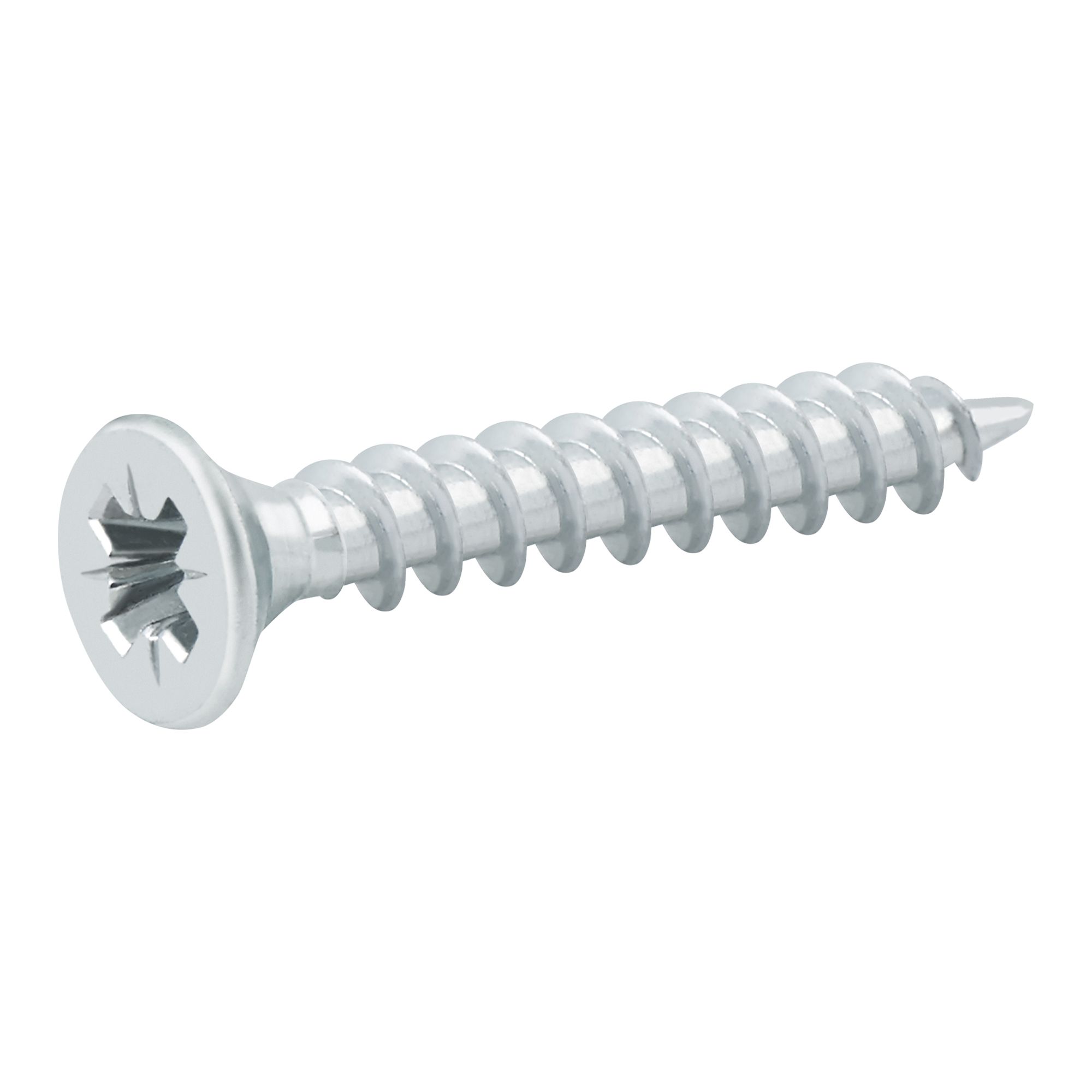 Diall Zinc-plated Carbon steel Screw (Dia)4mm (L)30mm, Pack of 20