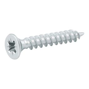 Diall Zinc-plated Carbon steel Screw (Dia)4mm (L)30mm, Pack of 20