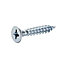 Diall Zinc-plated Carbon steel Screw (Dia)5mm (L)30mm, Pack of 20