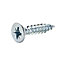 Diall Zinc-plated Carbon steel Screw (Dia)6mm (L)30mm, Pack of 20