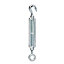 Diall Zinc-plated Stainless steel Hook & eye Turnbuckle, (Dia)8mm