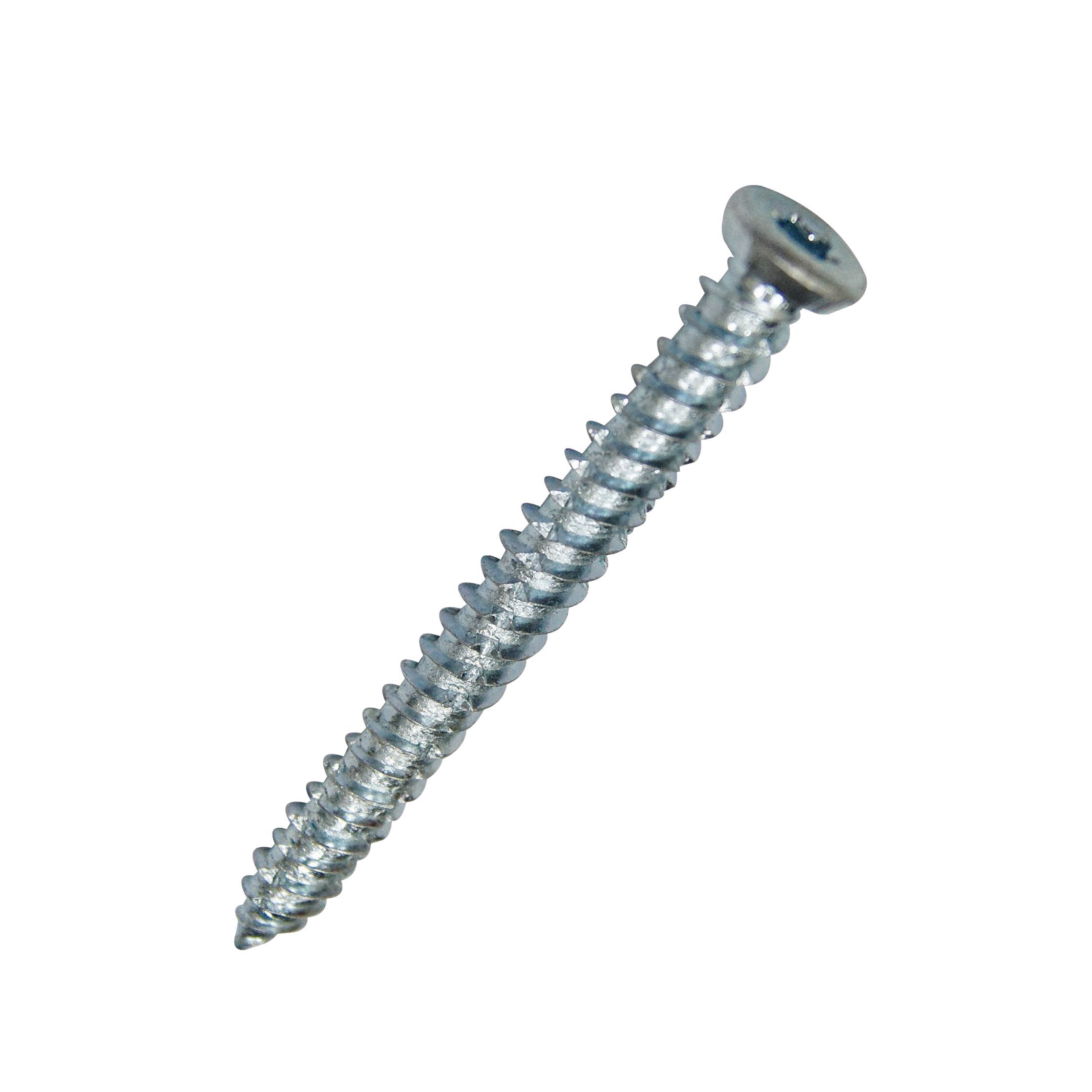 Diall Zincplated Steel Concrete Screw (Dia)7.5mm (L)112mm, Pack of 30