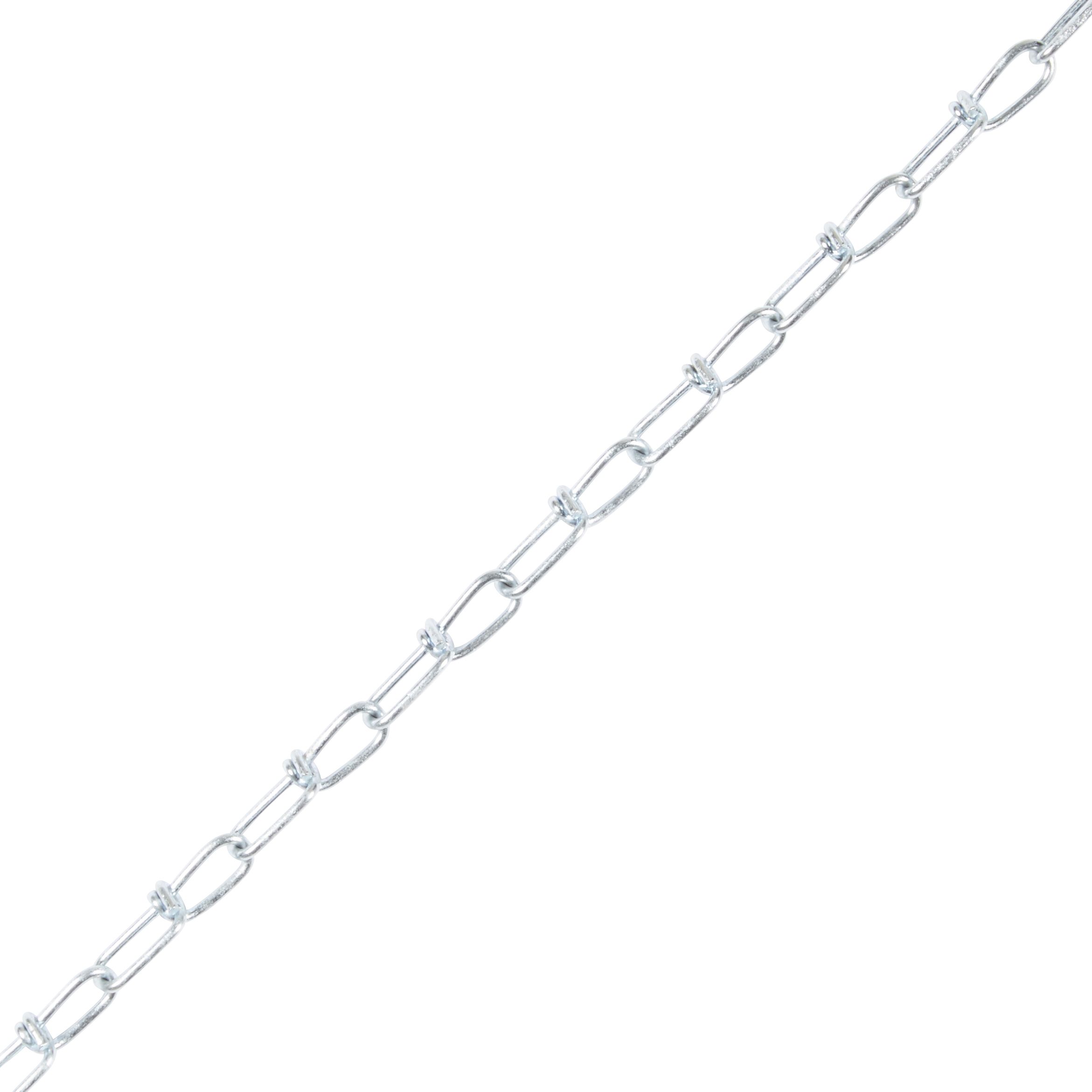 Diall Zinc-plated Steel Knotted Signalling Chain, (L)2.5m (Dia)10mm