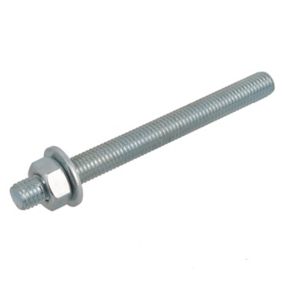 Diall Zinc-plated Steel Threaded stud (L)0.11m (Dia)8mm, Pack of 4