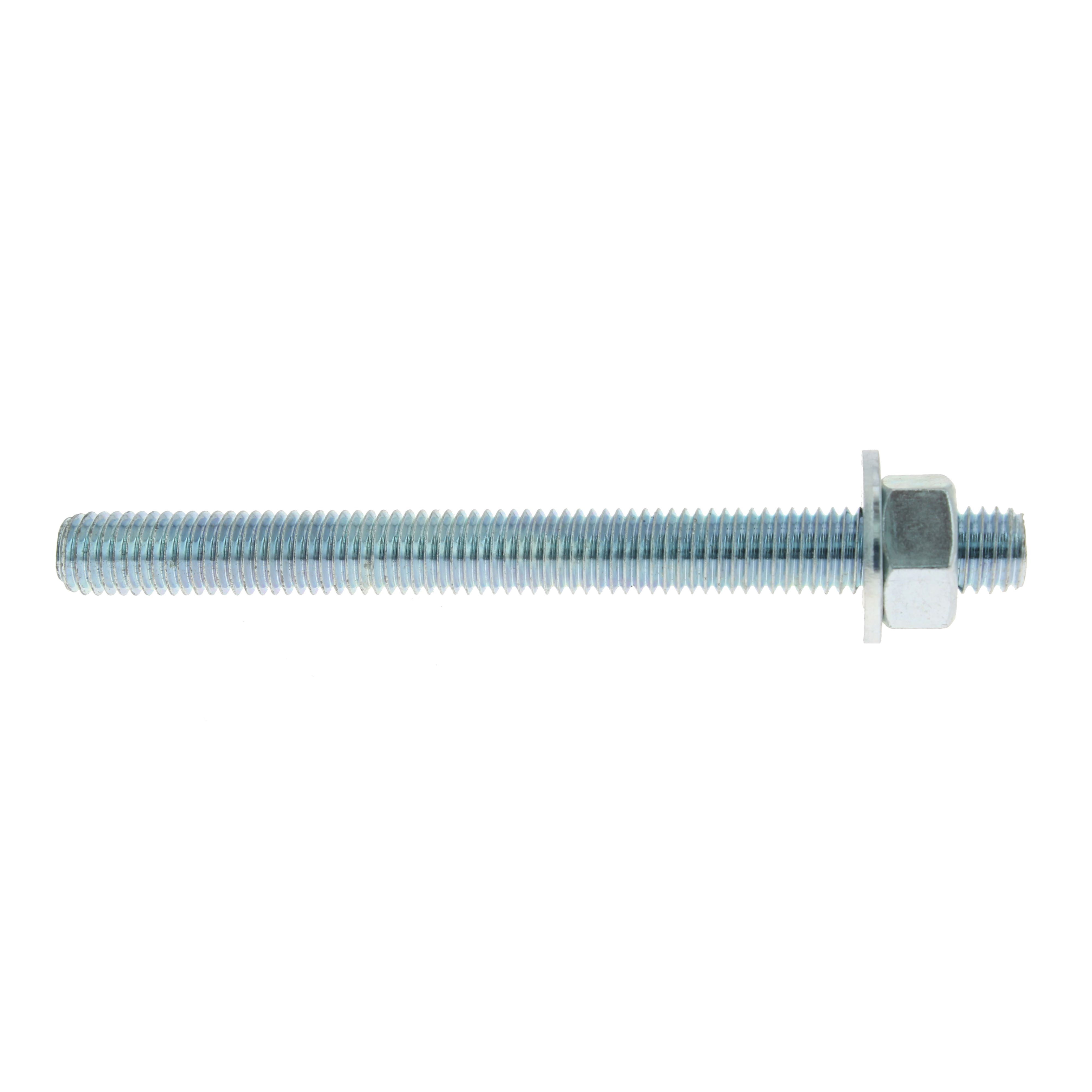 Diall Zinc-plated Steel Threaded stud (L)0.16m (Dia)12mm, Pack of 4