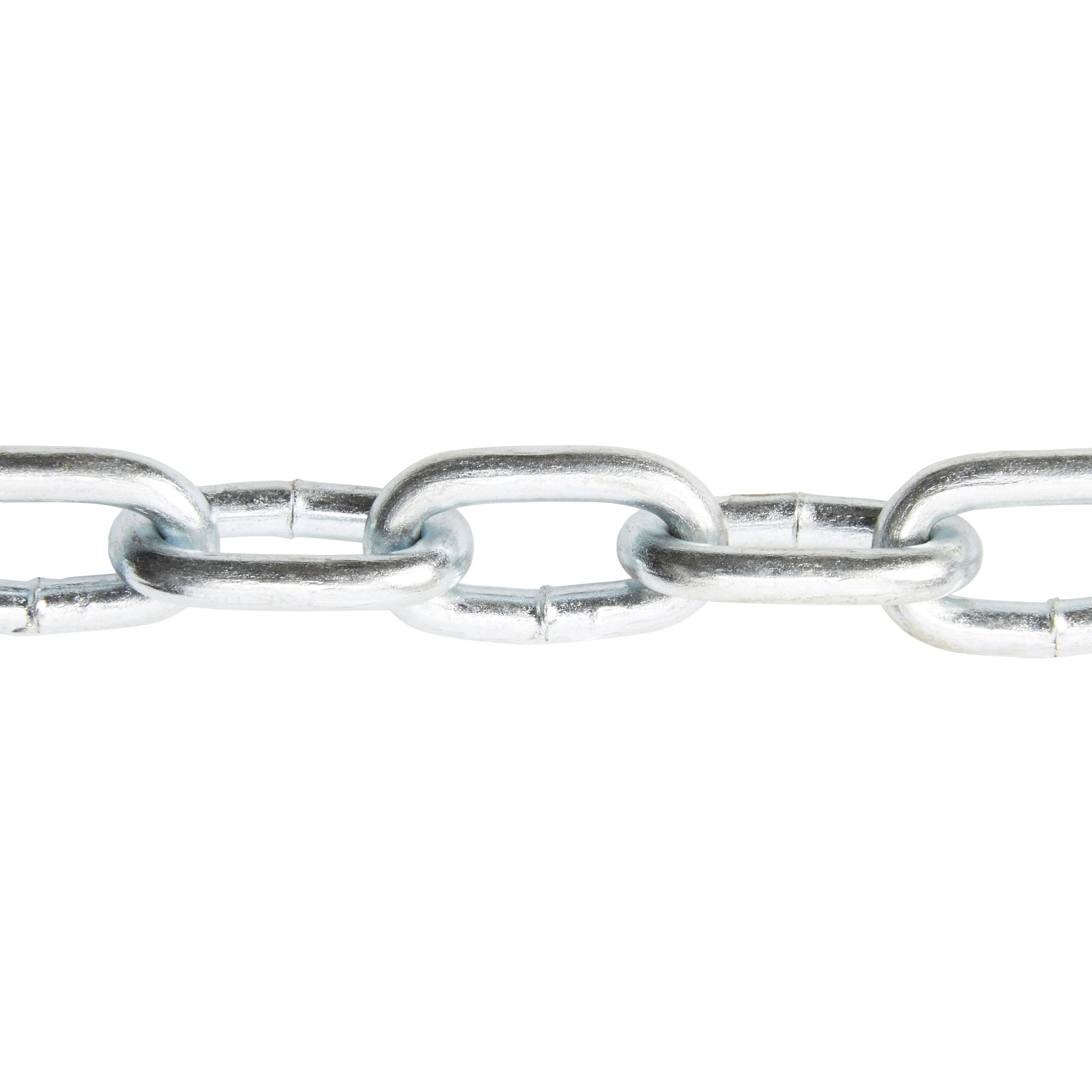 Diall Zinc-plated Steel Welded Chain, (L)2.5m (Dia)2.5mm