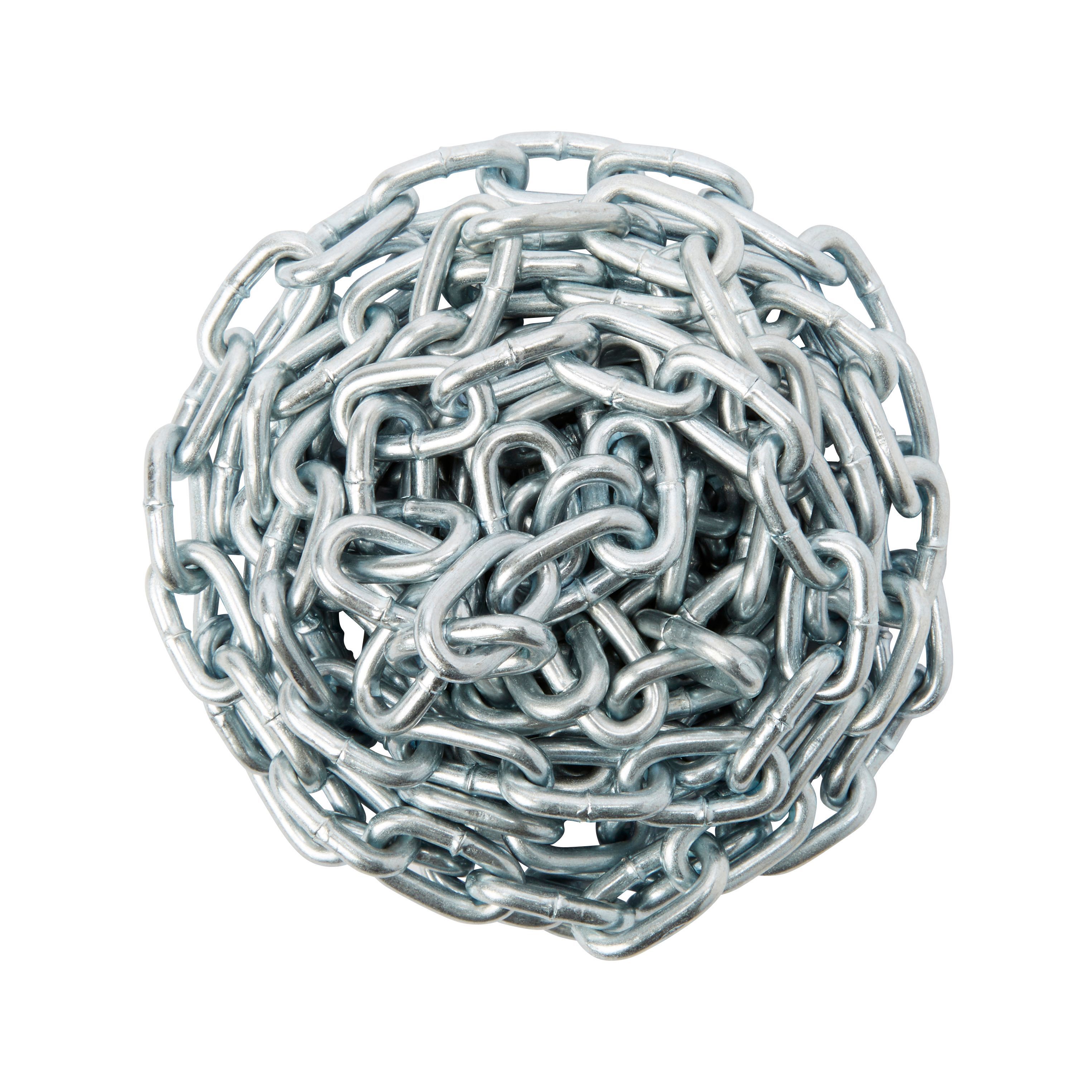 Diall Zinc-plated Steel Welded Chain, (L)2.5m (Dia)2mm