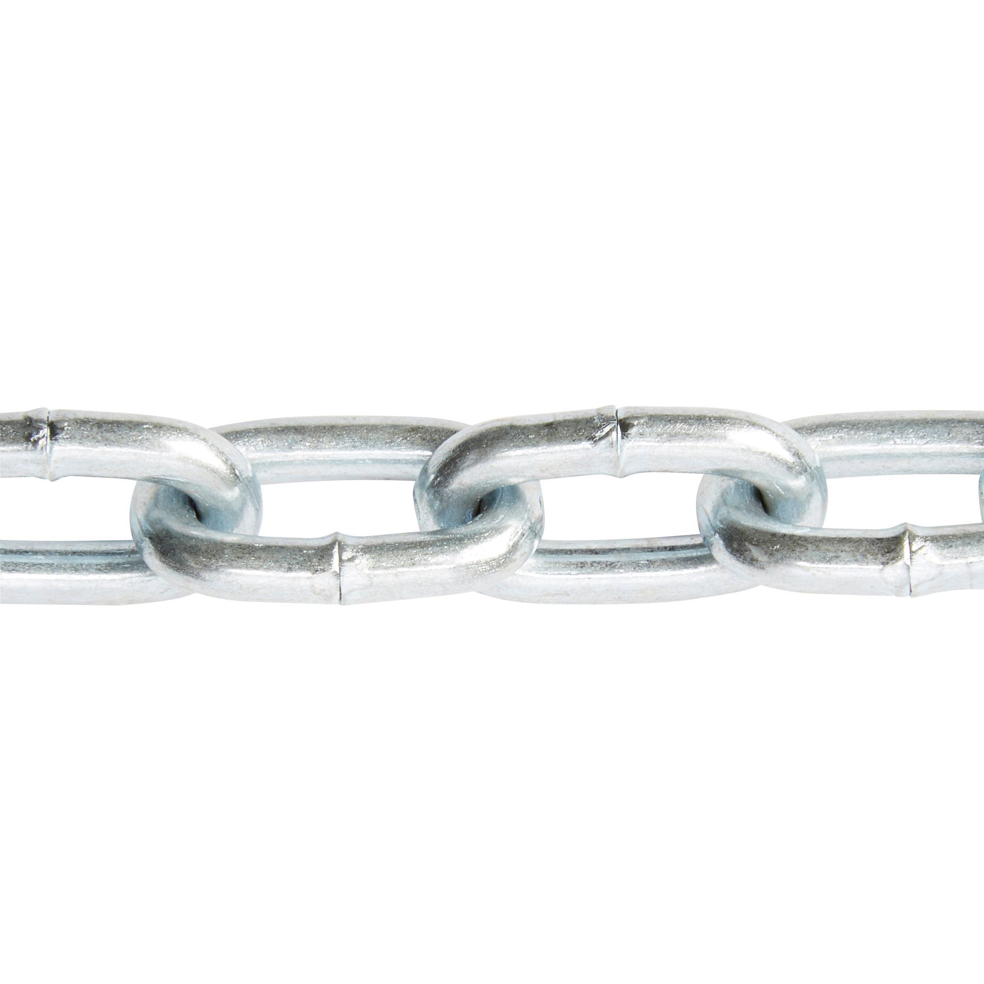 Diall Zinc-plated Steel Welded Chain, (L)2.5m (Dia)2mm