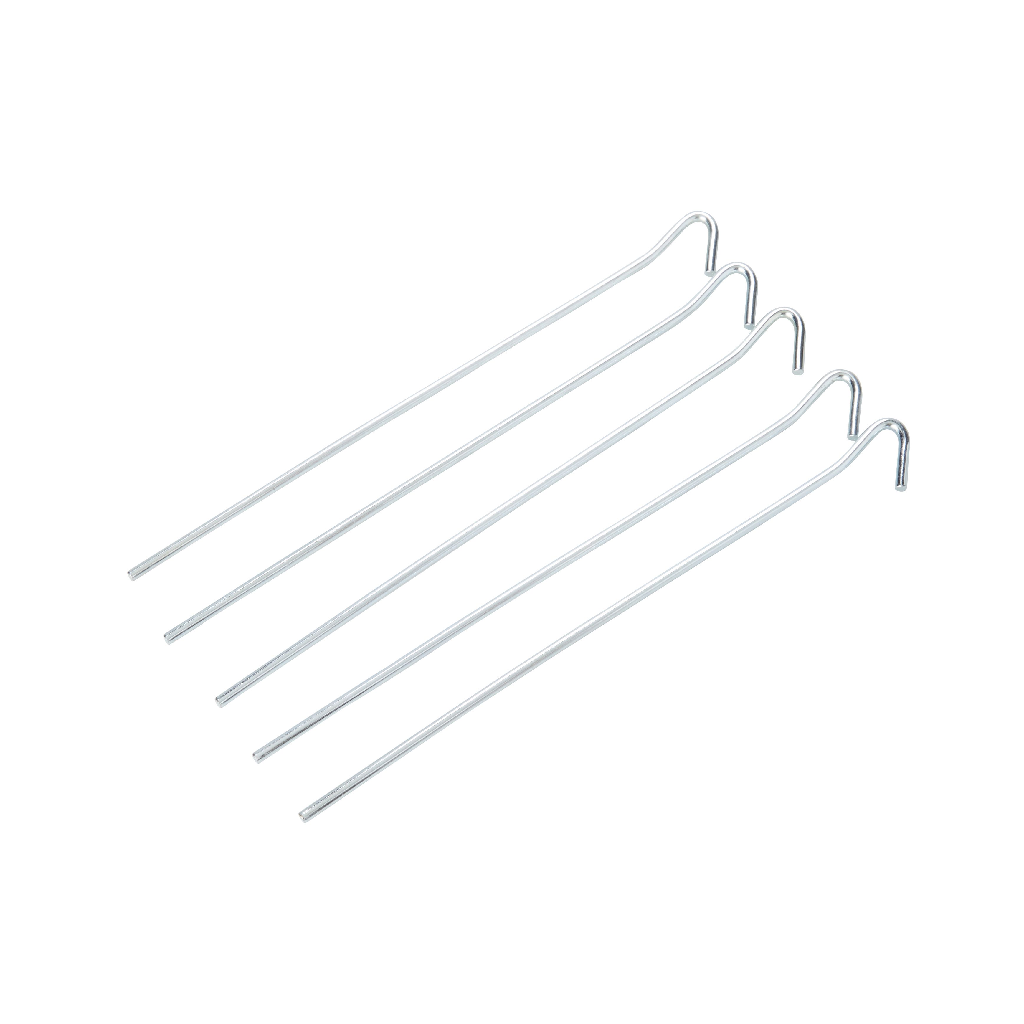 Diall Zinc-plated Steel Wire peg (L)240mm, Pack of 5