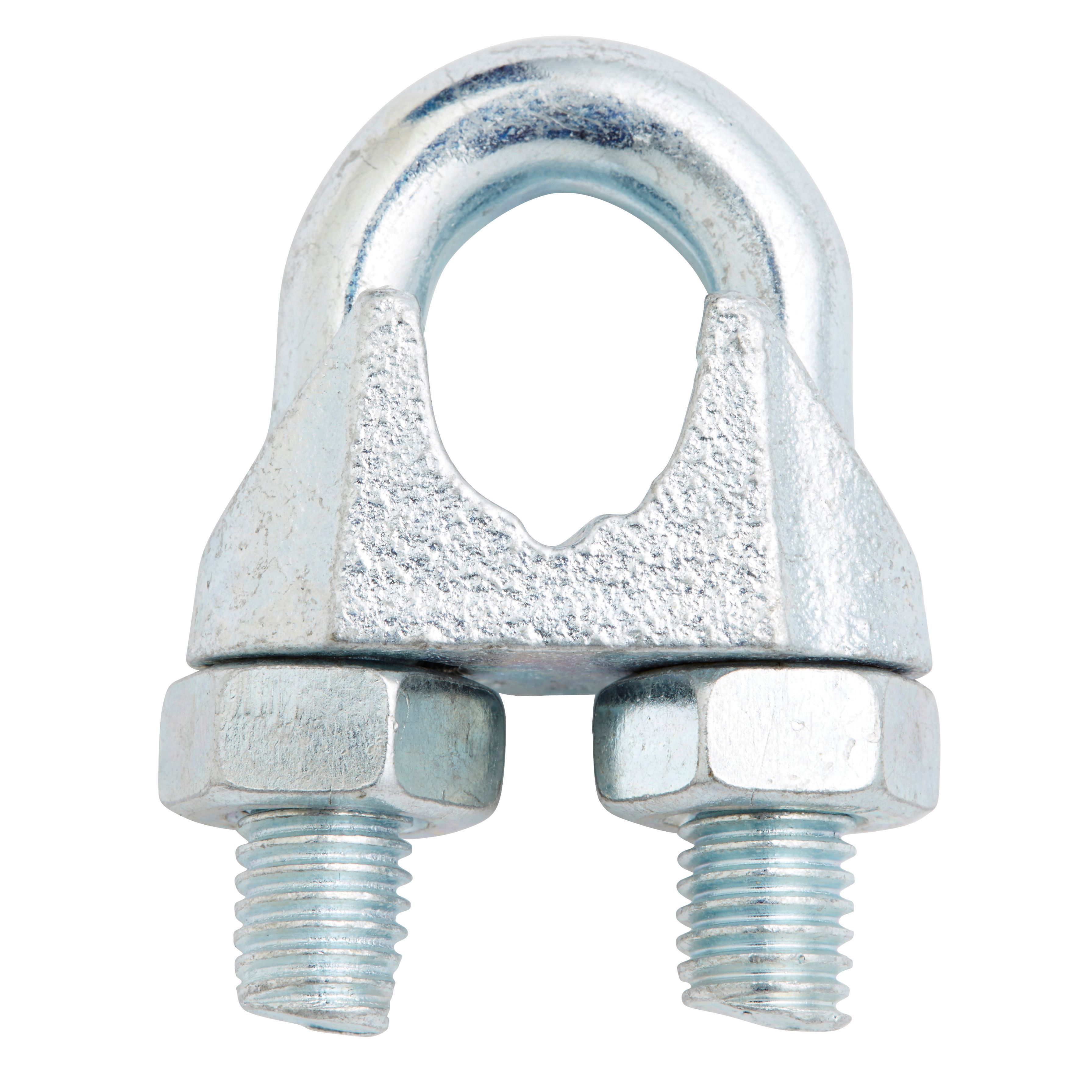 Diall Zinc-plated Steel Wire rope clamp (L)90mm (Dia)12mm