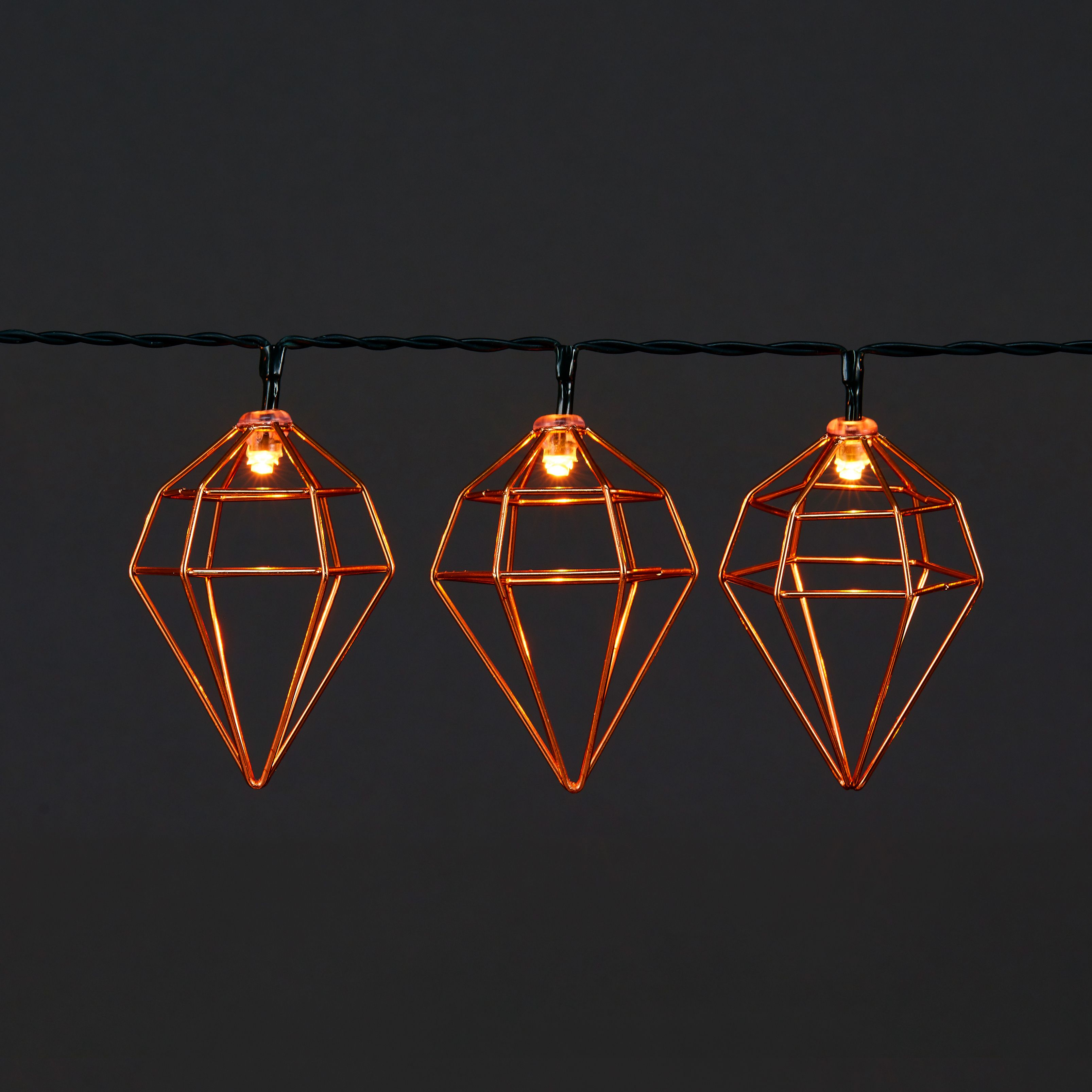 Diamond Christmas string light cap, Pack of 25