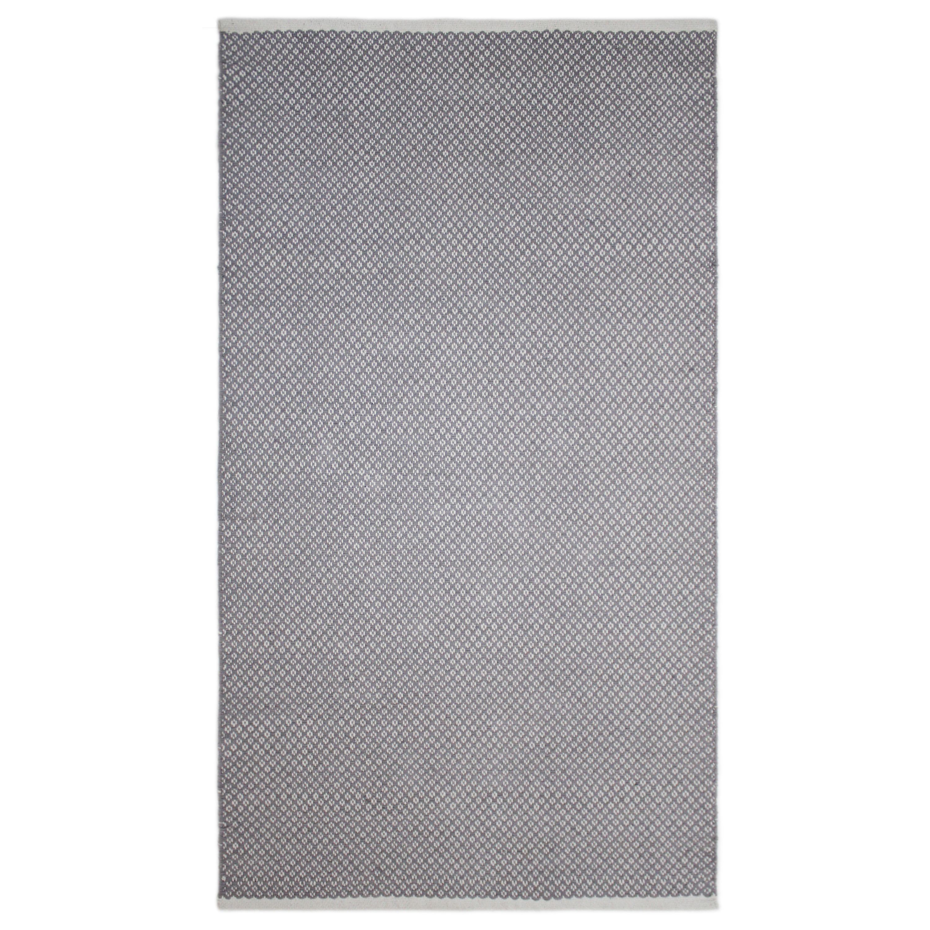 Diamond Light grey Runner 150cmx80cm | DIY at B&Q