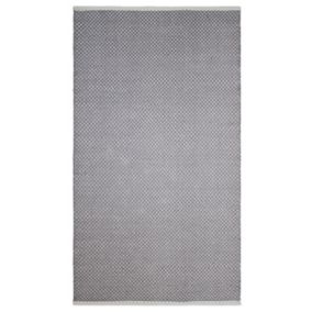 Diamond Light grey Runner 150cmx80cm