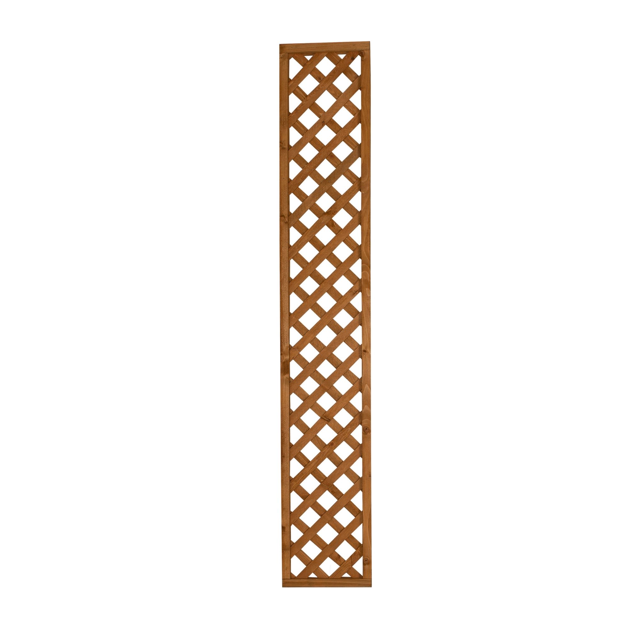 Diamond Pine Trellis panel, Pack of 3 (W)183cm x (H)32cm