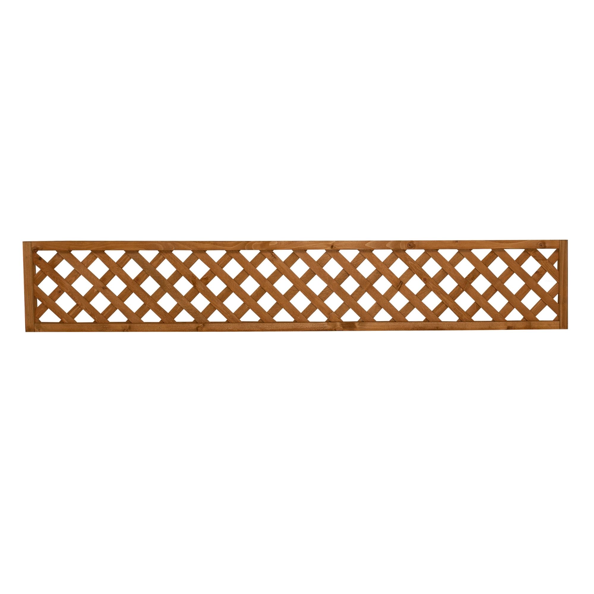 Diamond Pine Trellis panel, Pack of 3 (W)183cm x (H)32cm