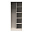 Diamond Ready assembled Cashmere Double Wardrobe (H)1970mm (W)740mm (D)530mm