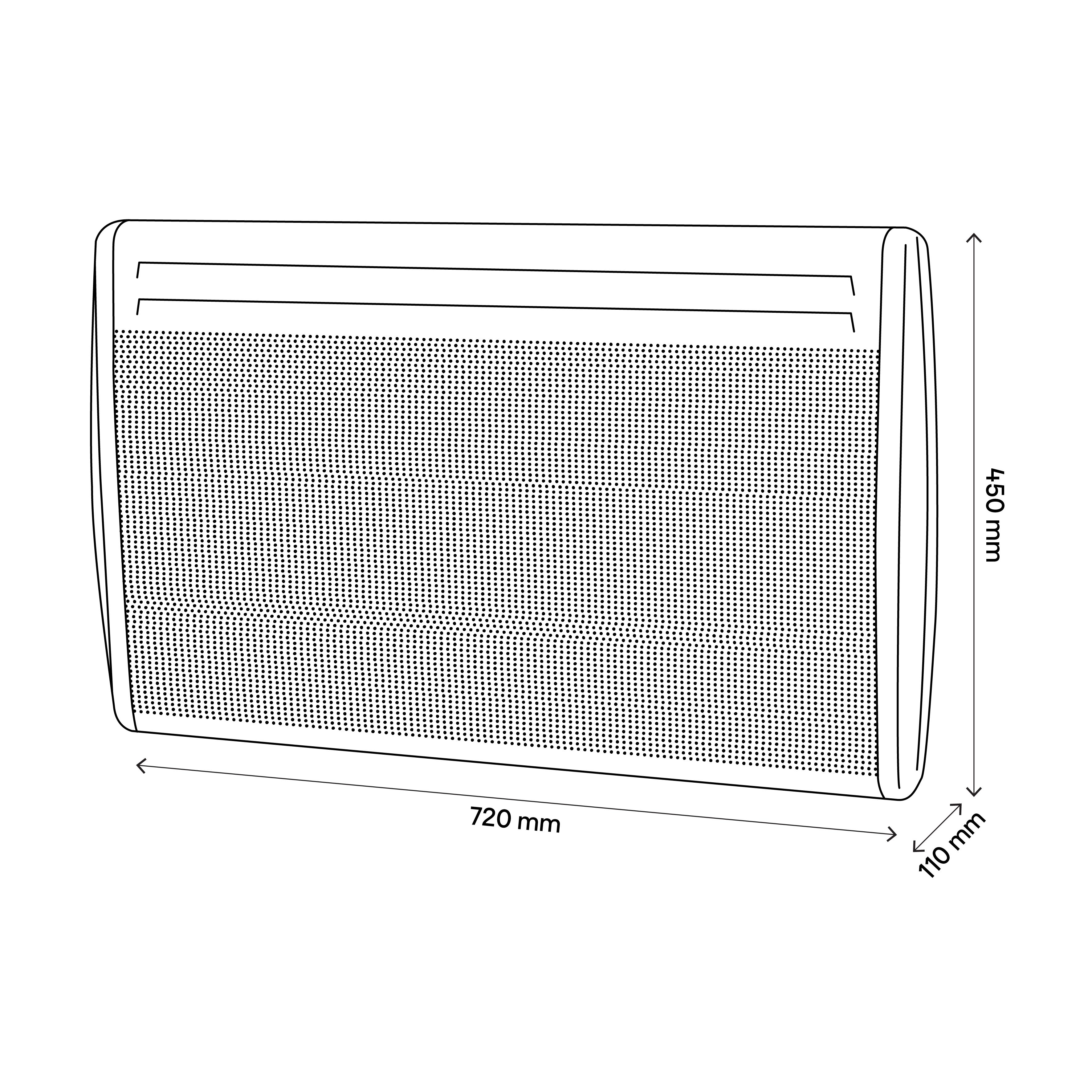 1500W White Panel heater - 8