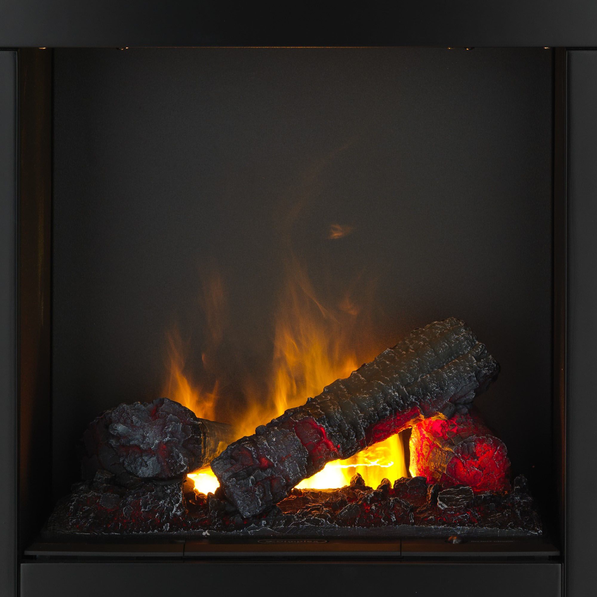 Dimplex Burnham White Ivory effect Freestanding & wall-mounted Electric Fire suite