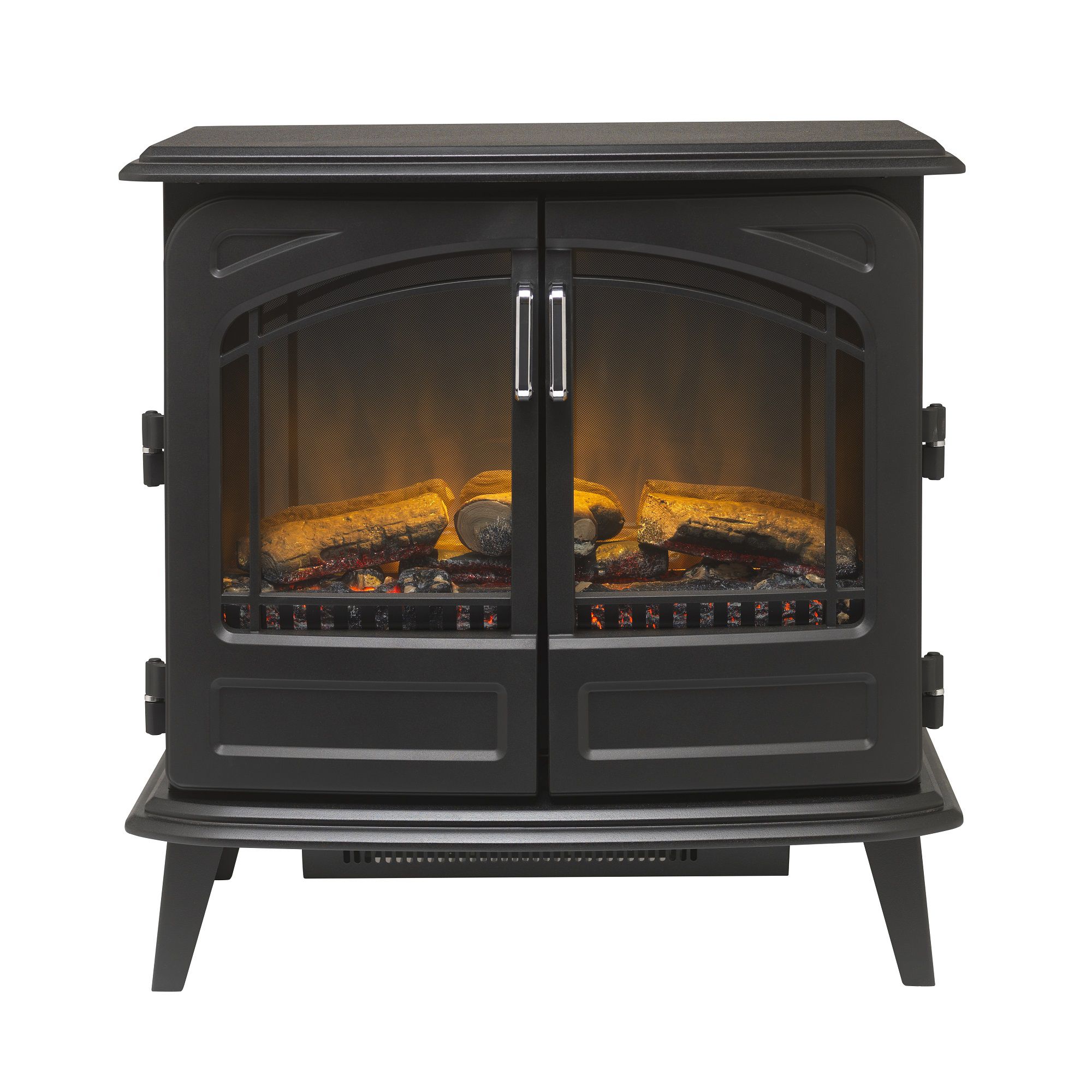 Dimplex Cassia noir optiflame Classic 2kW Matt Black Electric Stove | DIY  at Bu0026Q