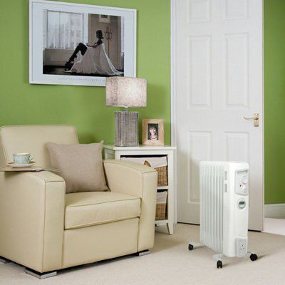 Dimplex Electric 2000W White Oil-filled radiator | DIY at Bu0026Q