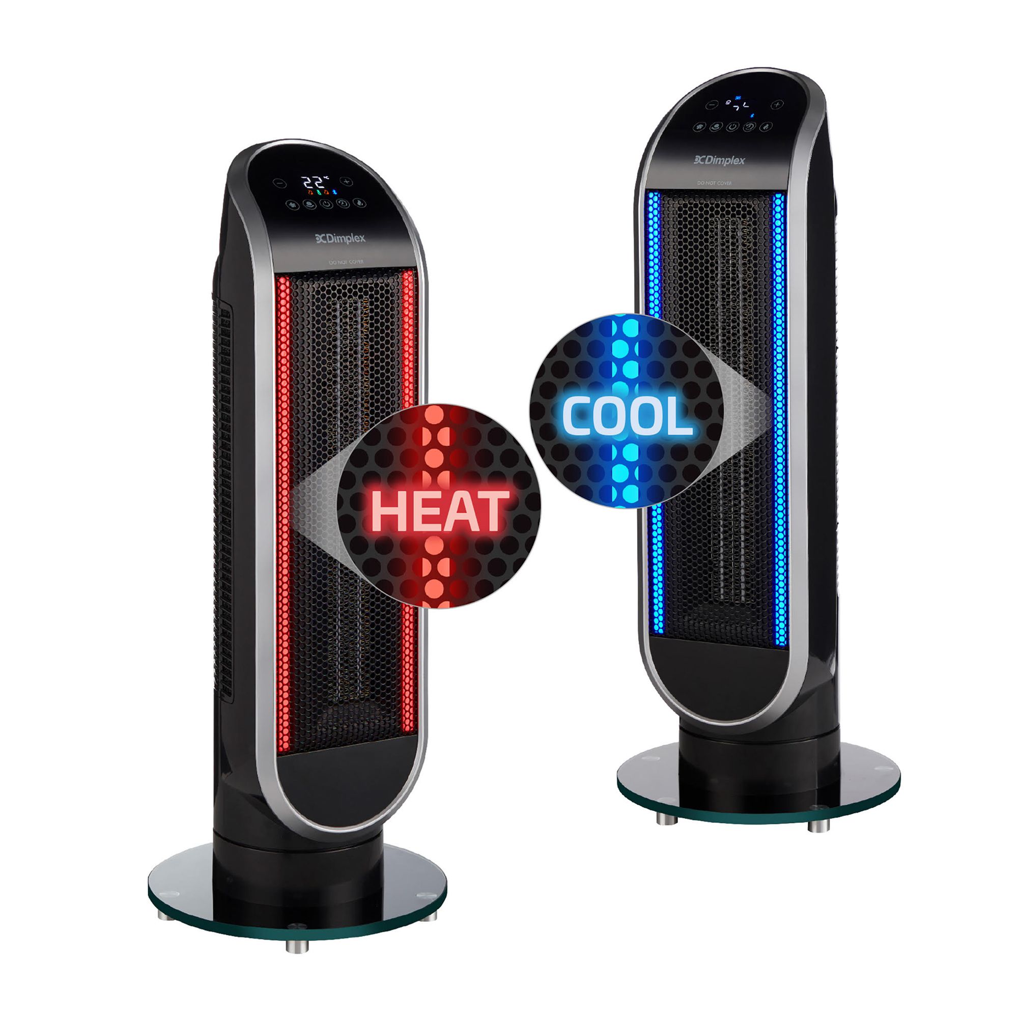 Dimplex Hot u0026 Cold Black Tower fan | DIY at Bu0026Q