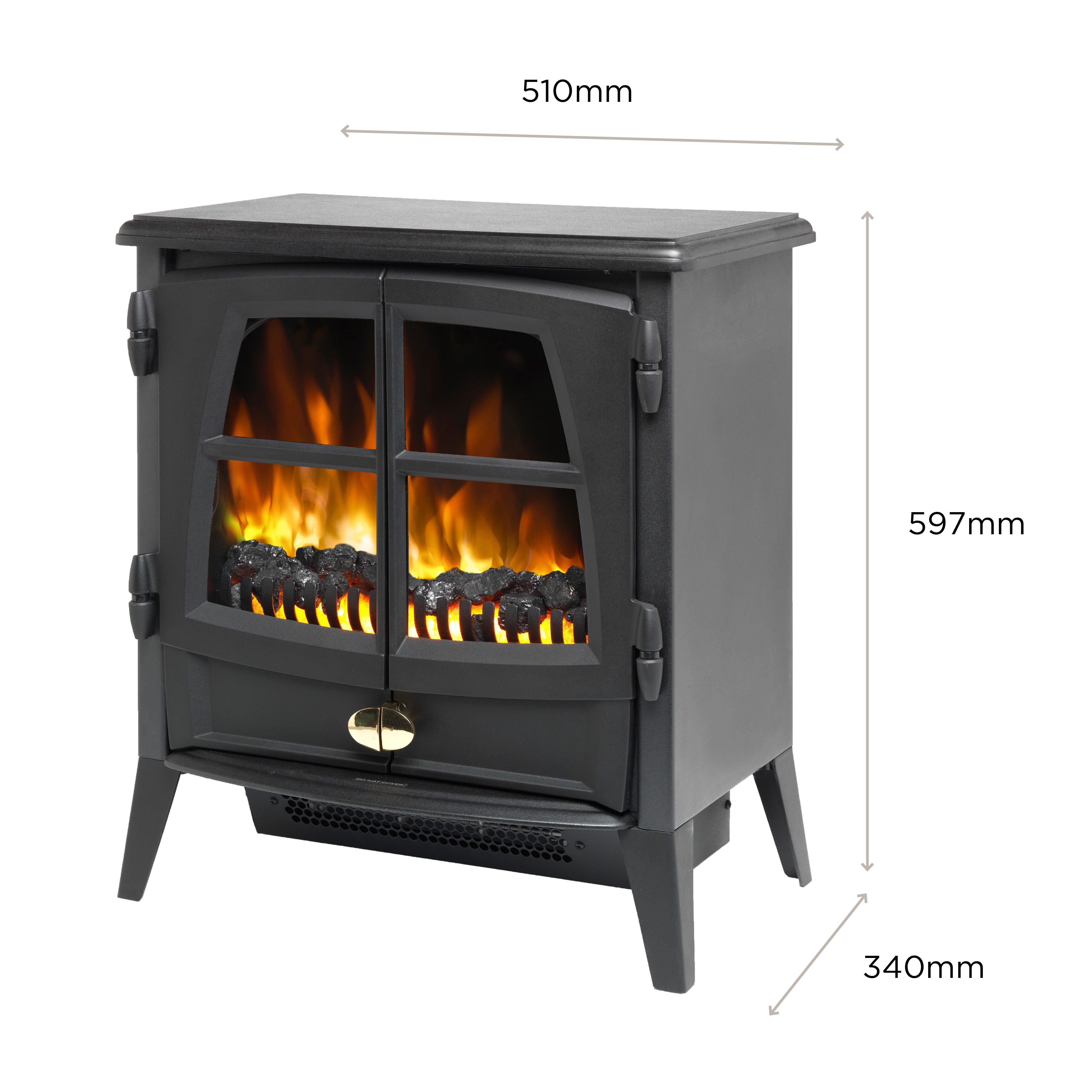 Dimplex Jazz 2kW Black Electric Stove | DIY at Bu0026Q