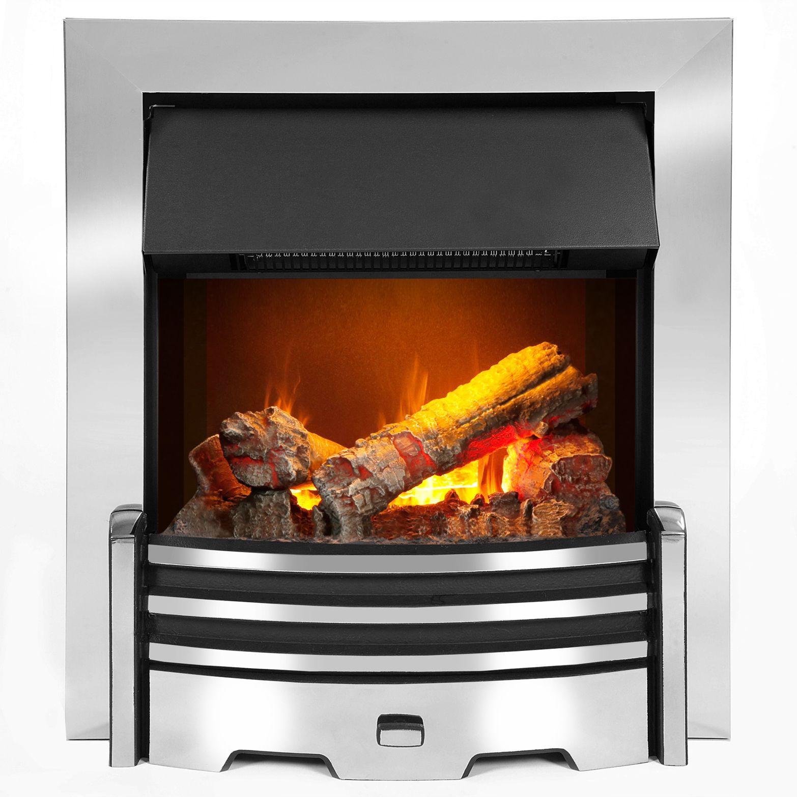 Dimplex Opti-myst Chrome effect Inset Electric Fire (D)65mm