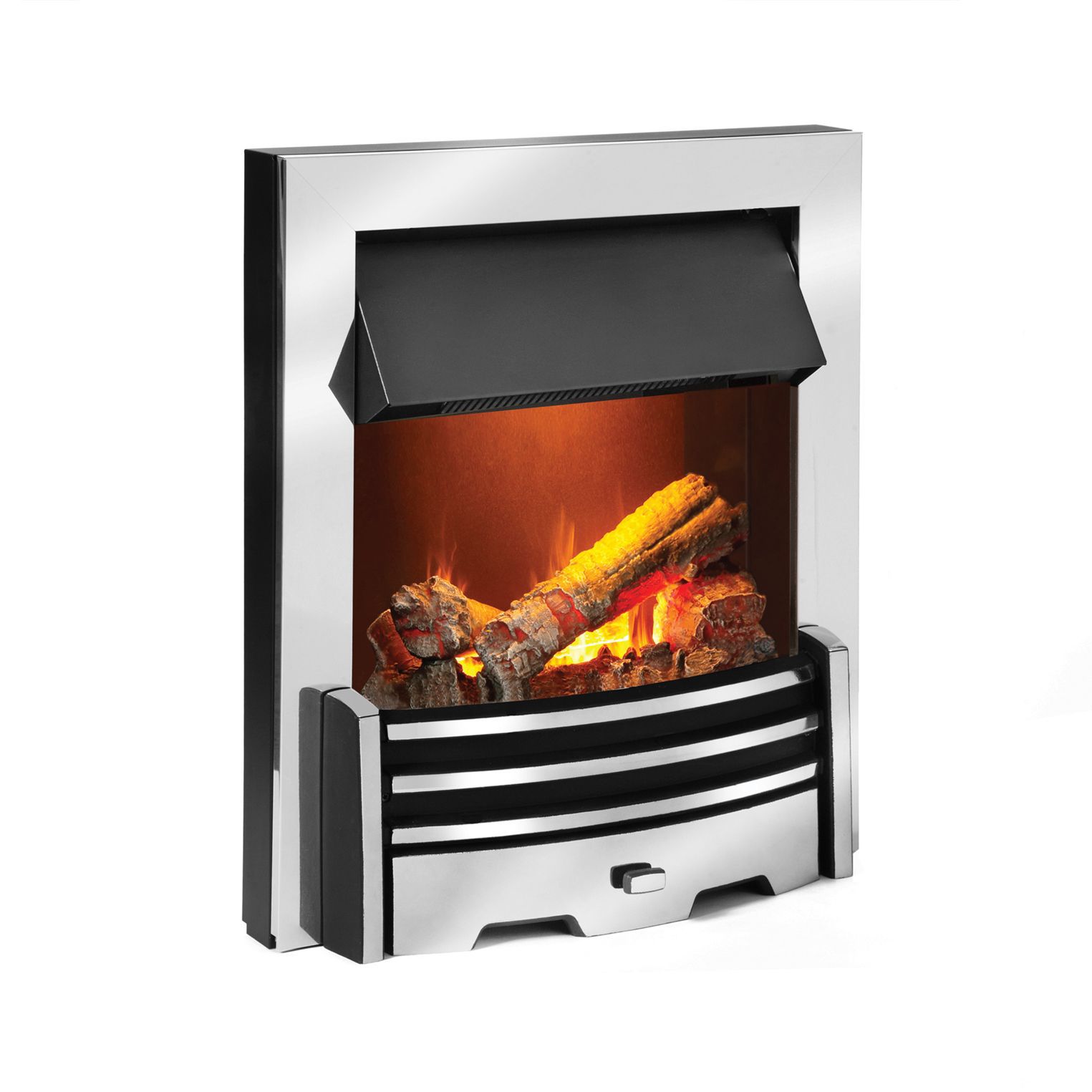 Dimplex Opti-myst Chrome effect Inset Electric Fire (D)65mm