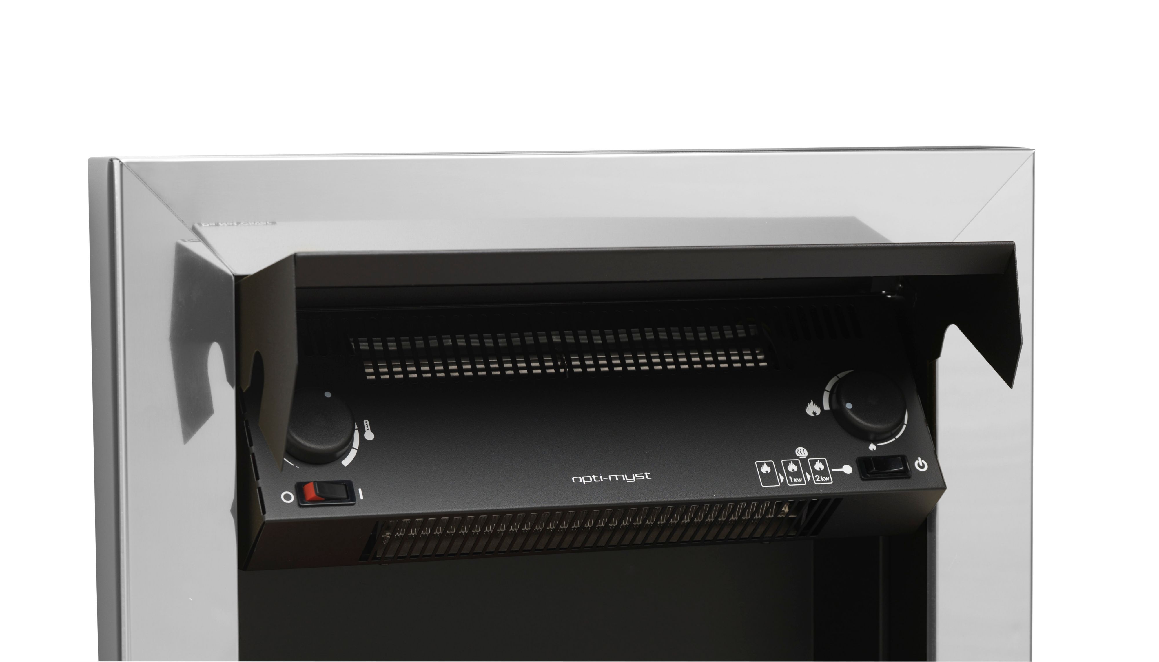 Dimplex Opti-myst Chrome effect Inset Electric Fire (D)65mm