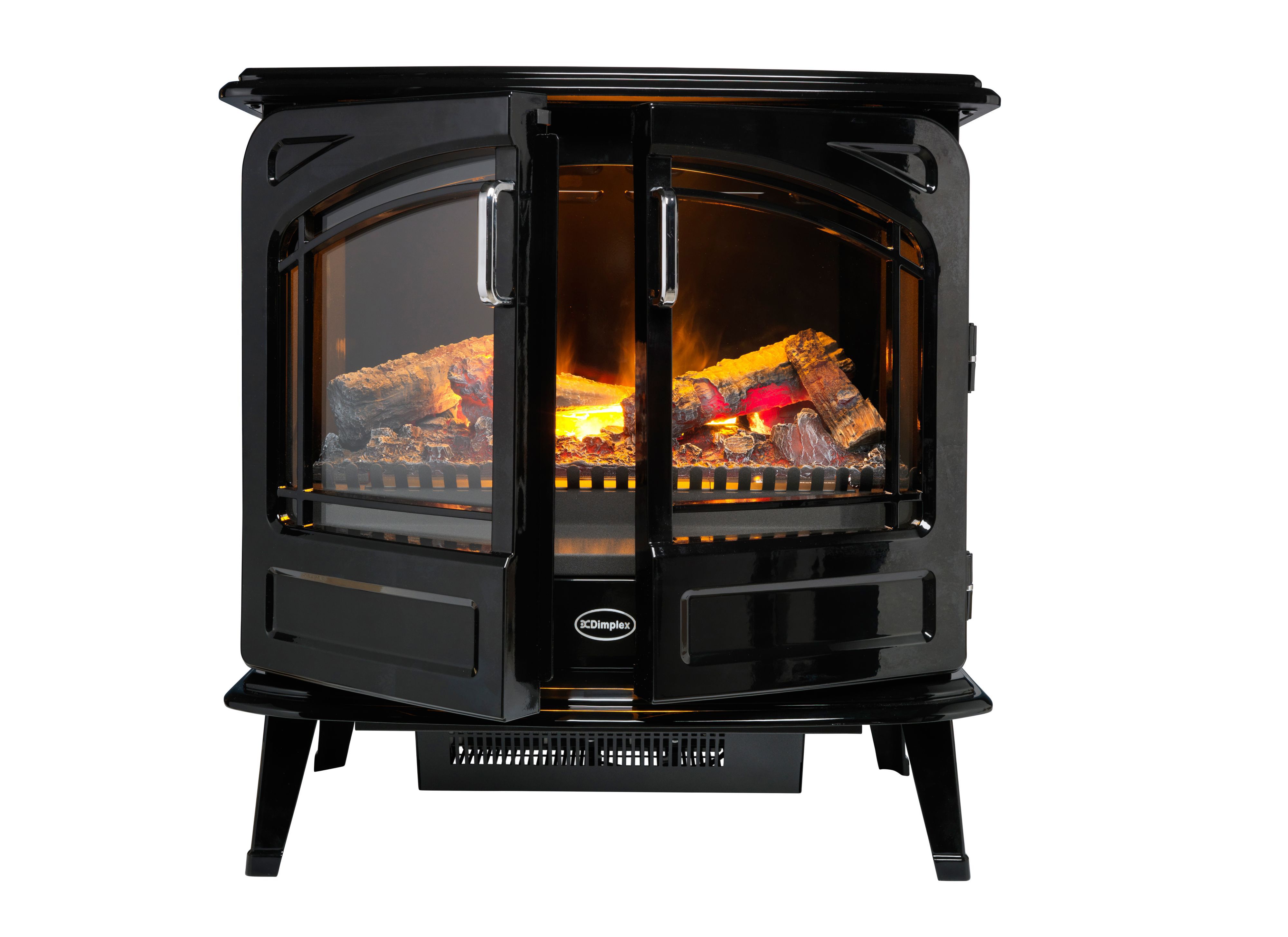 Dimplex Opti-Myst Grand Noir Cast enamel effect Electric Stove | DIY at Bu0026Q