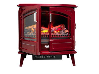 Dimplex Opti-Myst Grand Rouge Cast enamel effect Electric Stove | DIY at Bu0026Q