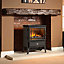 Dimplex Opti-myst Traditional Black Cast iron effect Electric Stove