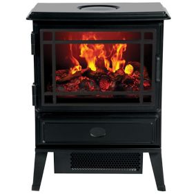 Dimplex Opti-myst Traditional Black Cast iron effect Electric Stove