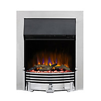 Dimplex Optiflame Contemporary 2kW Chrome effect Electric Fire