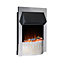 Dimplex Optiflame Gorstan Contemporary 2kW Chrome effect Electric Fire